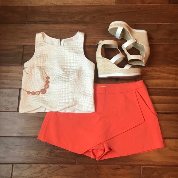 Gianni Bini Pants - GIanni Bini Orange Dress Shorts